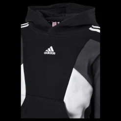 Discount adidas Colorblock 3-Stripes Hoodie Black Svart