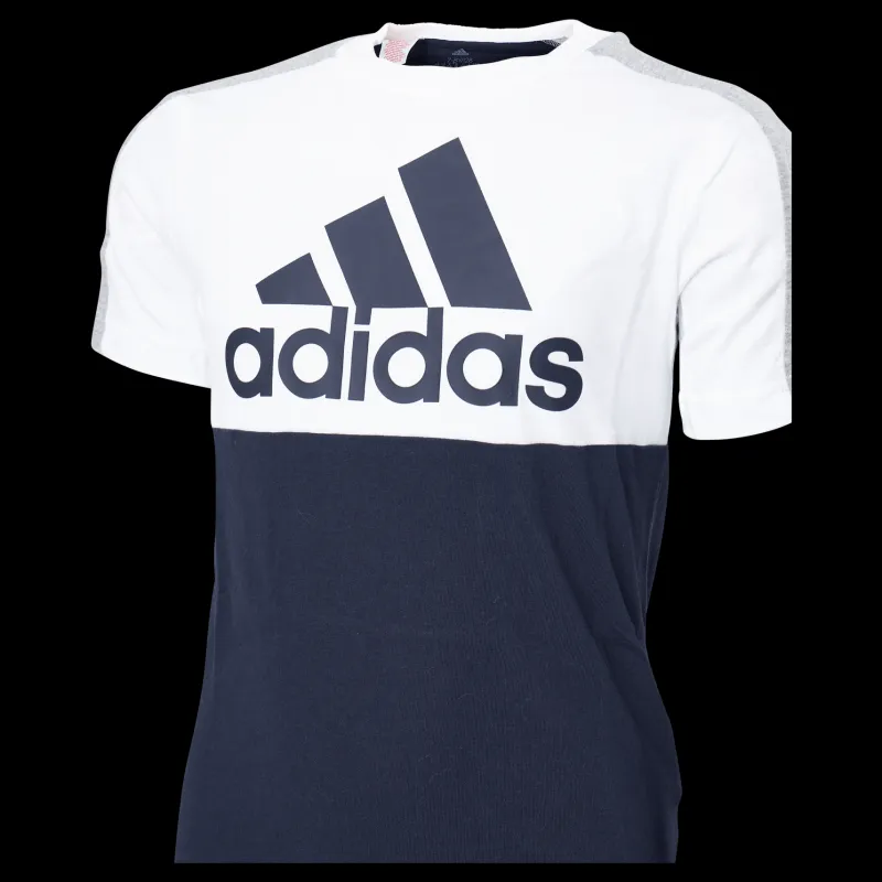 adidas Colorblock T-Shirt Legend Ink Vit och Blå Sale