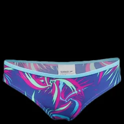 Clearance Speedo Colour Melt Allover Crop 2 Piece Blue Blå
