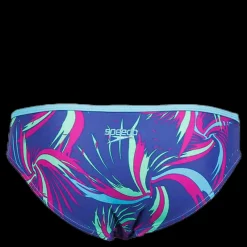 Clearance Speedo Colour Melt Allover Crop 2 Piece Blue Blå