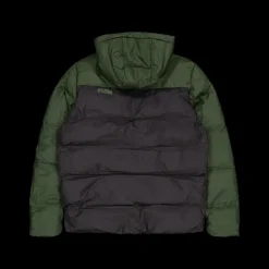 Online Puma Colourblock Polyball Hooded Ja Black-myrtle Flerfärgad