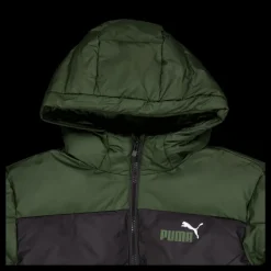 Online Puma Colourblock Polyball Hooded Ja Black-myrtle Flerfärgad