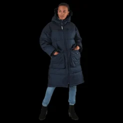 Svea Comfy Puffer Coat Blue Hot