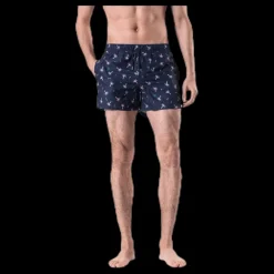 Happy Socks Confetti Palm Swim Shorts Blue Blå Outlet