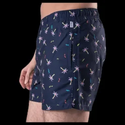 Happy Socks Confetti Palm Swim Shorts Blue Blå Outlet