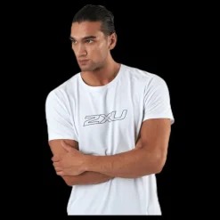 2XU Contender S/S Tee White/Black Vit och Svart Online