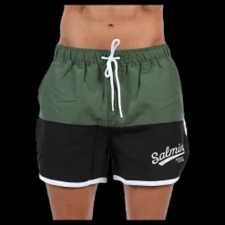 Discount Salming Cooper Original Swimshorts Green/Black Grön och Svart