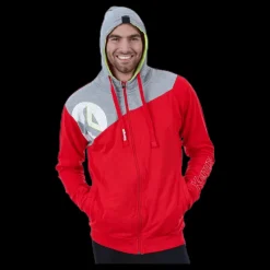 Kempa Core 2.0 Hood Jacket Grey/Red Grå och Röd