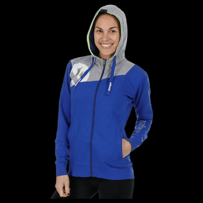 Kempa Core 2.0 Hood Jacket W Blue/Grey Blå och Grå
