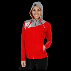 Kempa Core 2.0 Hood Jacket W Grey/Red Grå och Röd Outlet