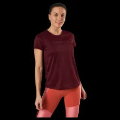 Craft Core Essence SS Mesh Tee Red Röd Outlet