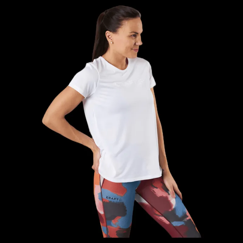 Online Craft Core Essence SS Mesh Tee White Vit