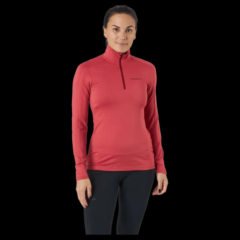 Craft Core Gain Midlayer W Rose Röd Outlet