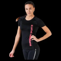 Superdry Core Mesh Tee Black Svart Outlet