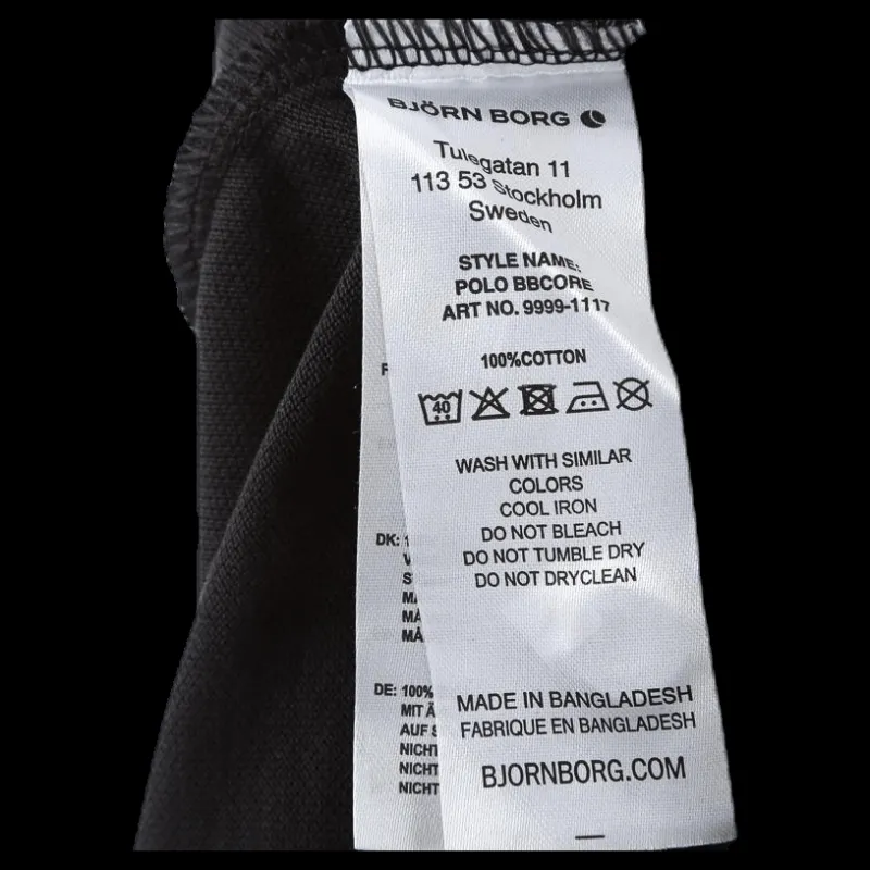 Björn Borg Core Polo Black Svart New