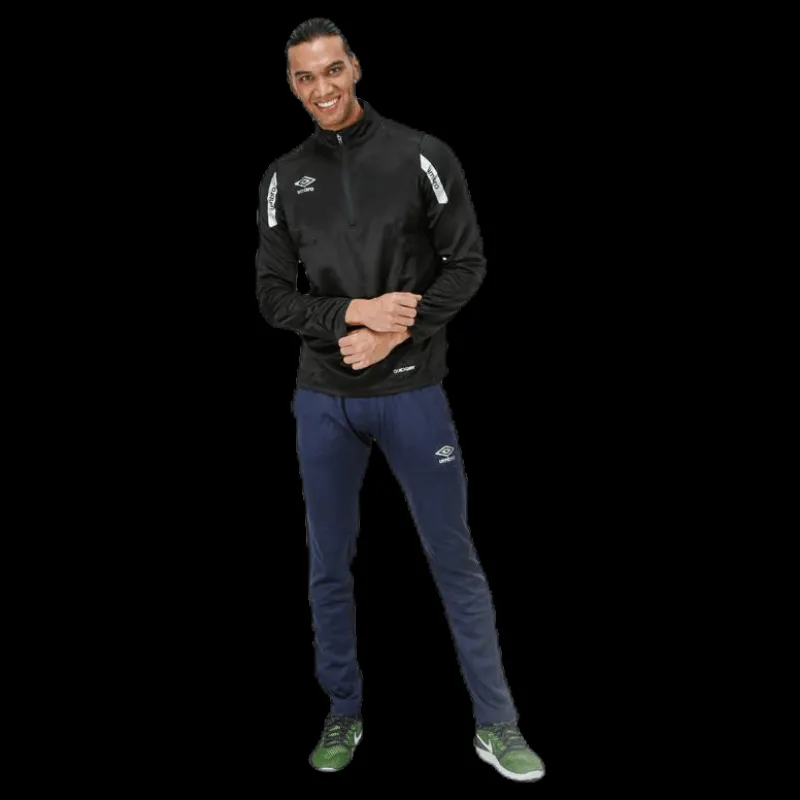Umbro Core Sweat Half Zip Black Svart New