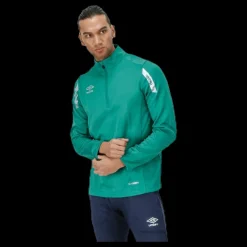 Umbro Core Sweat Half Zip Green Grön Outlet