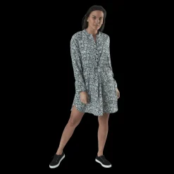 Only Cory L/S V-Neck Tunic Wvn Blue Blå