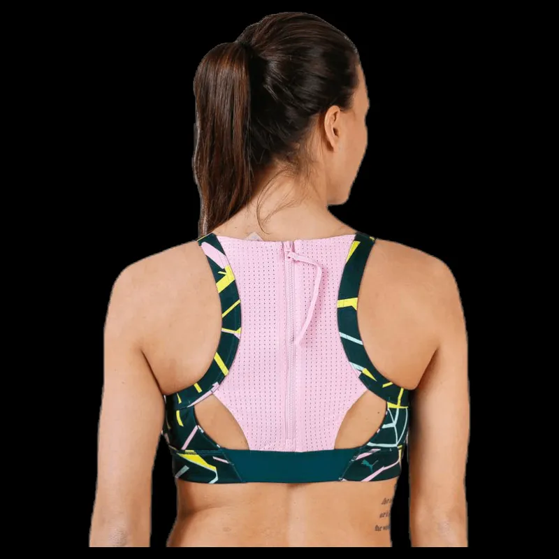 Puma Cosmic Bra M TZ Pink/Green Blå Discount