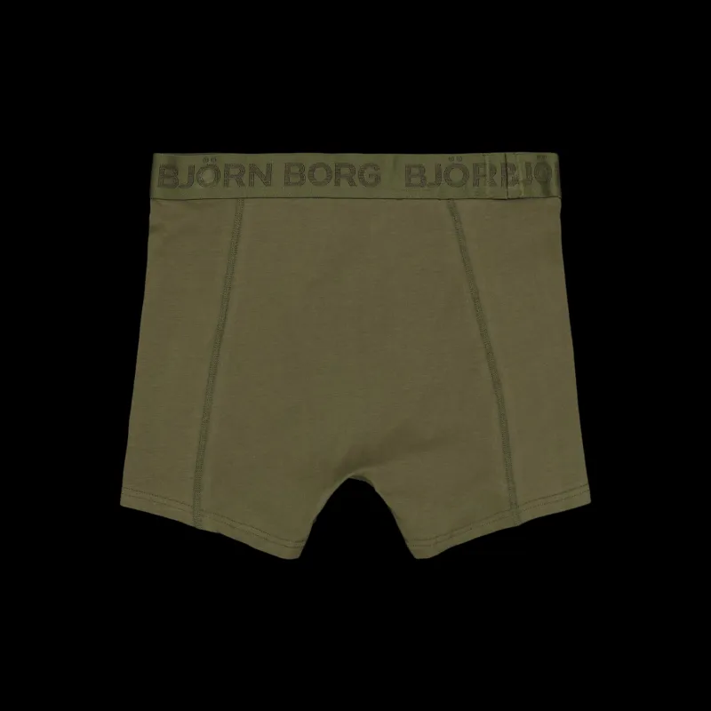 Björn Borg Cotton Stretch Boxer 5p Multipack 6 Grön Clearance