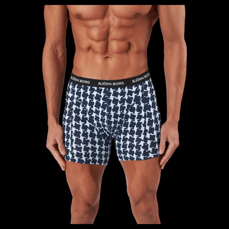 Björn Borg Cotton Stretch Boxer 5p Multipack 2 Blå Discount