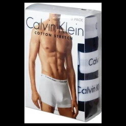 Calvin Klein Cotton Stretch 3P Hip Brief Black Svart Sale