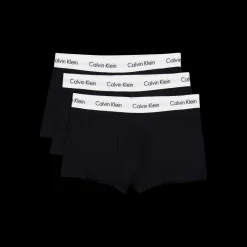 Sale Calvin Klein Cotton Stretch 3P Low Rise Trunk Black Svart