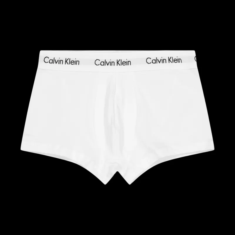 Calvin Klein Cotton Stretch 3P Low Rise Trunk White Vit Hot