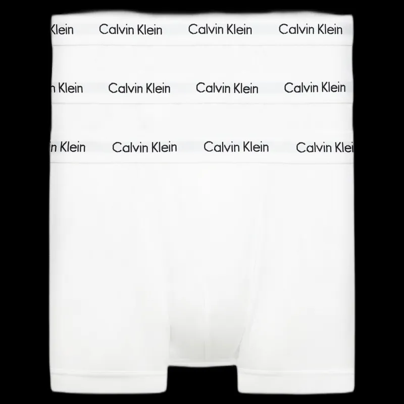 Discount Calvin Klein Cotton Stretch Trunk 3Pk Vit