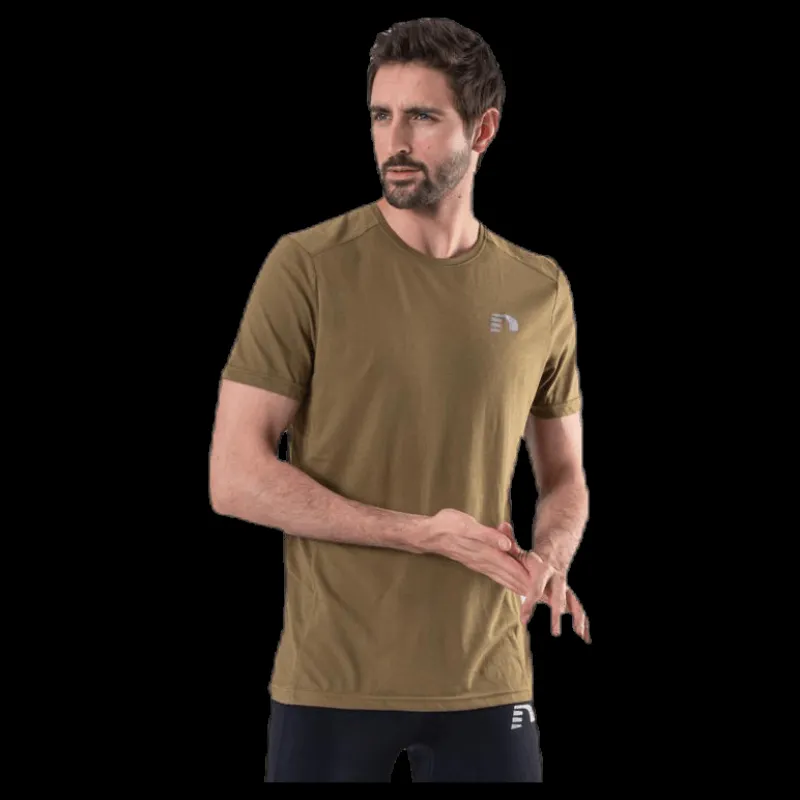 Newline Cotton/Poly Tee Green Grön Clearance
