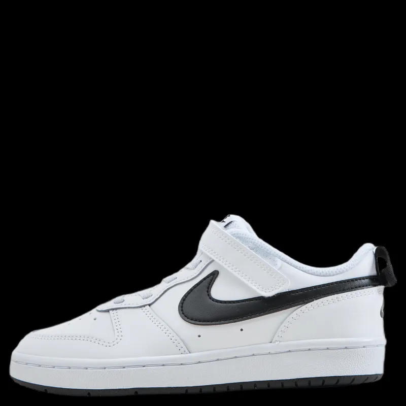 Clearance Nike Court Borough Low 2 Little Kids' Shoes WHITE/BLACK Vit