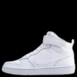 Nike Court Borough Mid 2 Big Kids' Shoes WHITE/WHITE-WHITE Vit