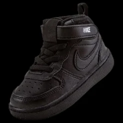 New Nike Court Borough Mid Sneaker TD Black Svart