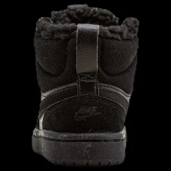 Nike Court Borough Mid Winterized PS Little kids Black Svart Clearance