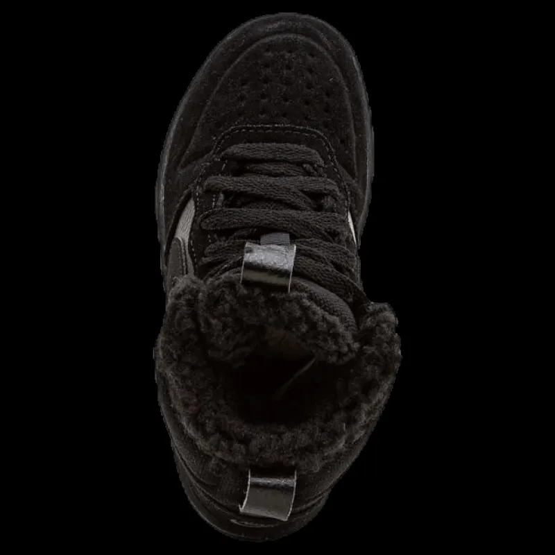 Nike Court Borough Mid Winterized PS Little kids Black Svart Clearance