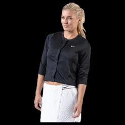 Online Nike Court Cardigan White/Black Svart