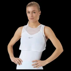 Nike Court Dri-FIT Tank White/Black Vit Hot