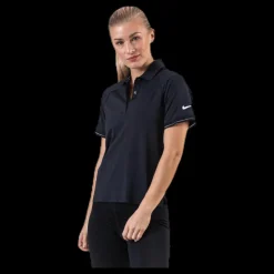 Clearance Nike Court Polo White/Black Svart