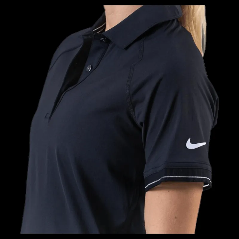 Clearance Nike Court Polo White/Black Svart