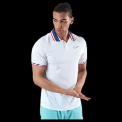 Sale Nike Court Slam Polo White/Green Vit