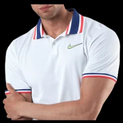 Sale Nike Court Slam Polo White/Green Vit
