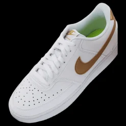 Nike Court Vision Low Next Nature Women's Shoes WHITE/METALLIC GOLD-WHITE Vit Hot