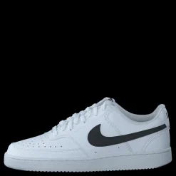 Best Nike Court Vision Low Next Nature Women's Shoes WHITE/BLACK-WHITE Blå