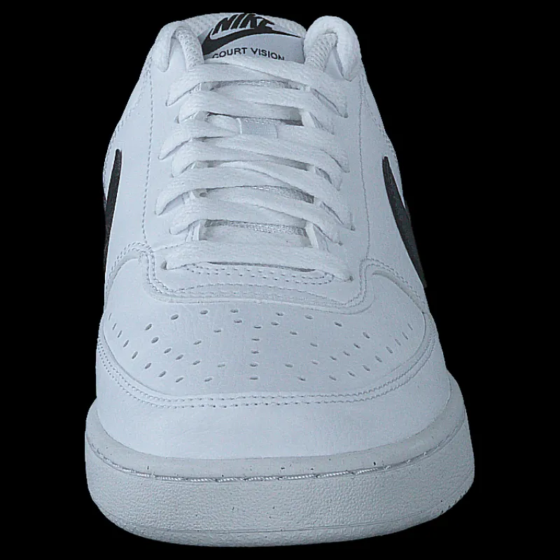 Best Nike Court Vision Low Next Nature Women's Shoes WHITE/BLACK-WHITE Blå