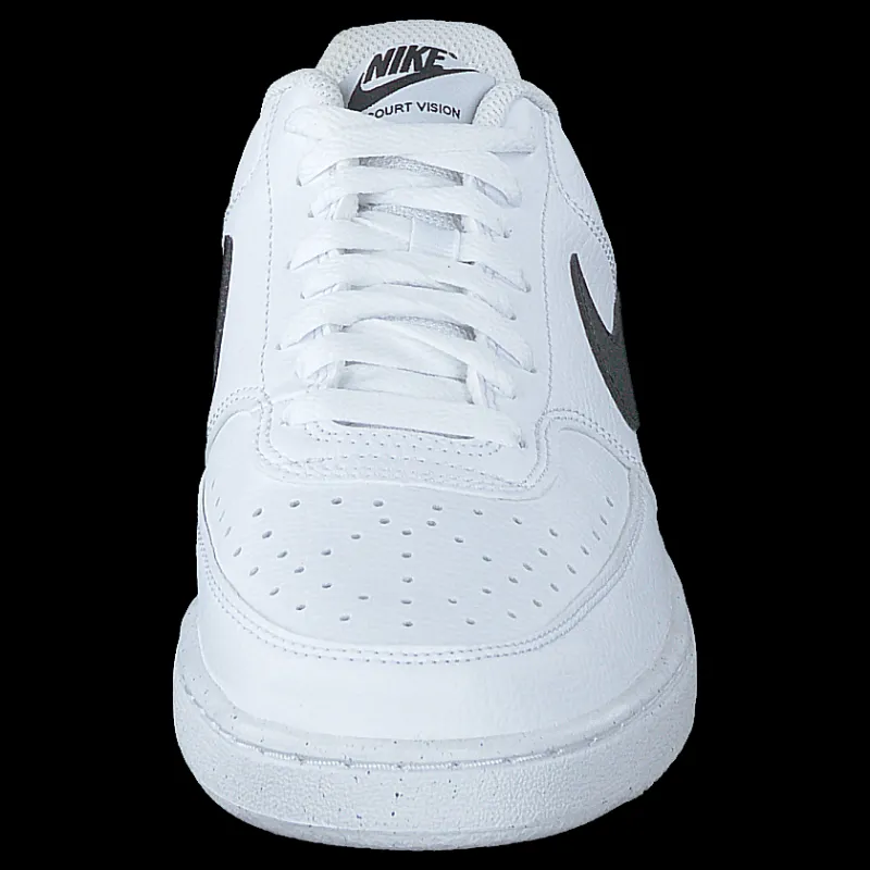 Nike Court Vision Low Next Nature Men's Shoes WHITE/BLACK-WHITE Vit och Svart