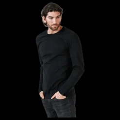 Bread & Boxers Crew Neck Longsleeve Black Svart