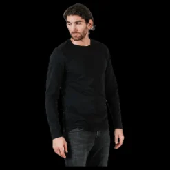 Bread & Boxers Crew Neck Longsleeve Black Svart