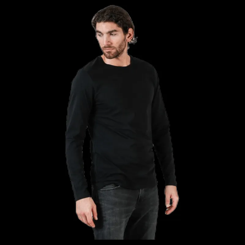 Bread & Boxers Crew Neck Longsleeve Black Svart