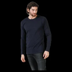 Bread & Boxers Crew Neck Longsleeve Blue Blå Online