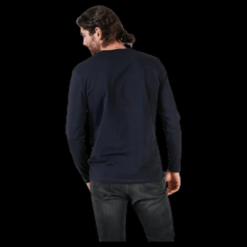 Bread & Boxers Crew Neck Longsleeve Blue Blå Online